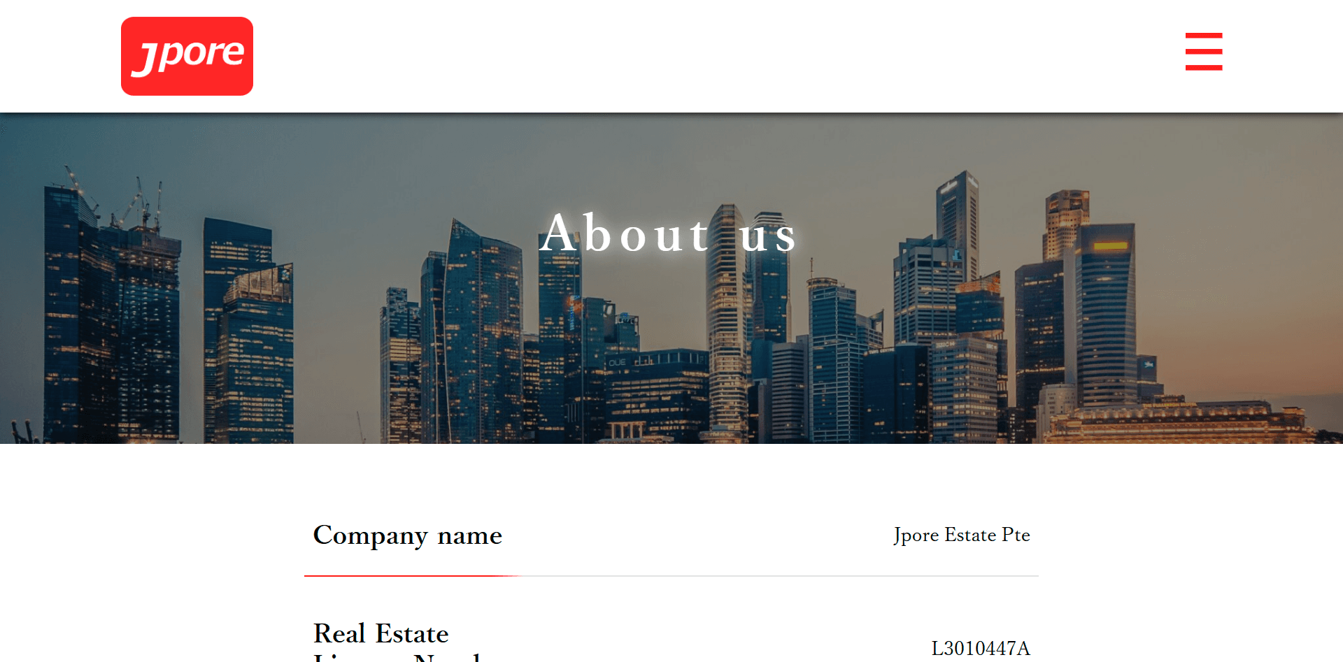 Jpore Estate Pte Ltd